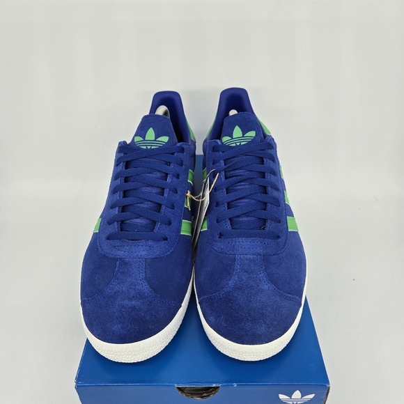 New Adidas Gazelle 'Royal Blue Energy Green' JH5389 Men's Shoes Size 12 - Picture 2 of 8